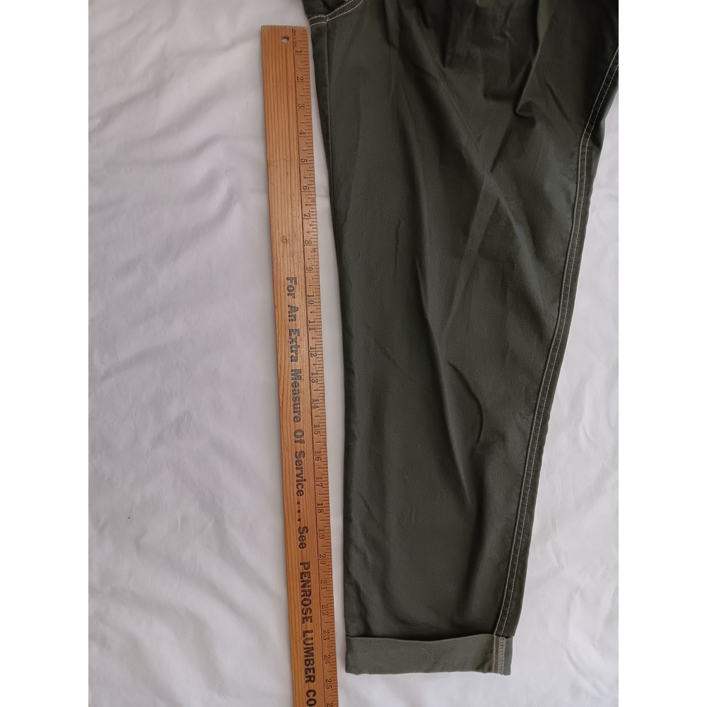 Wild Fable Olive Green Paperbag Waist Tapered Pants with D-Ring Belt Size 10 - Picture 4 of 13